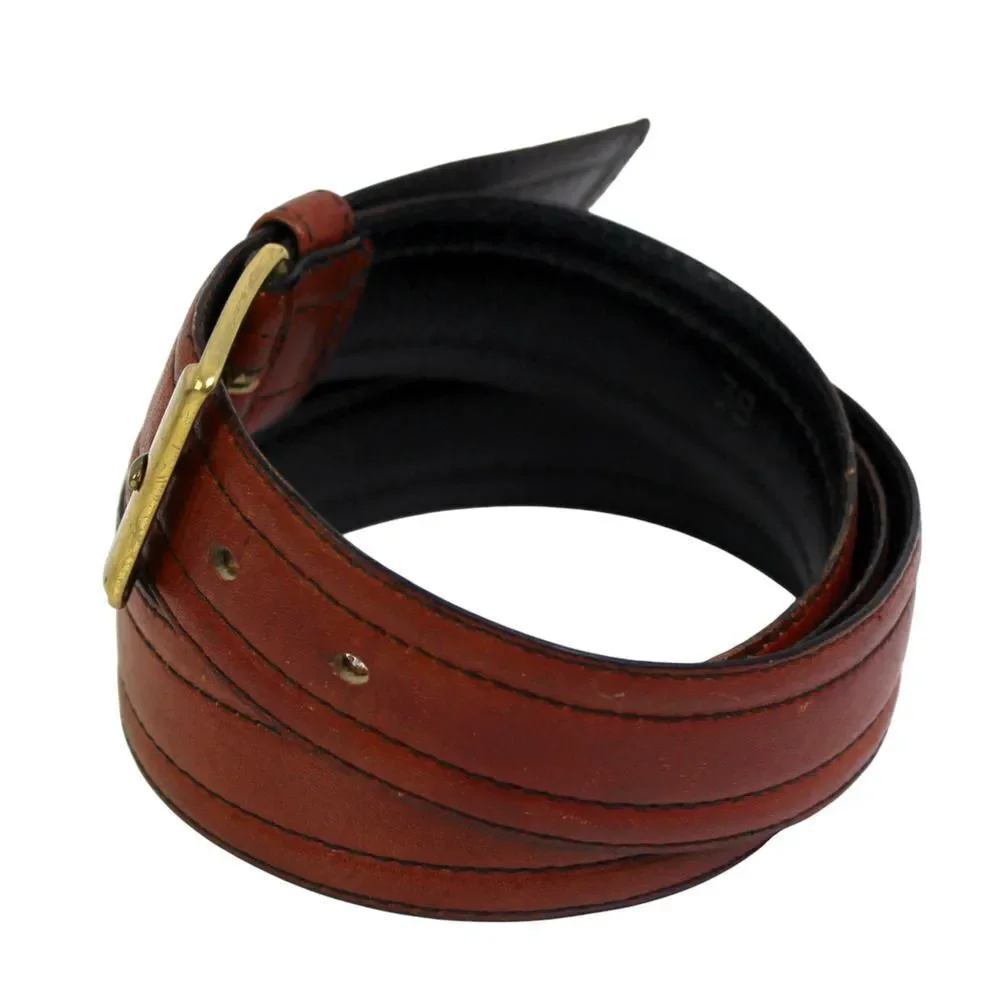 Waugh's Mens Store BROWN REAL LEATHER 1 1/8